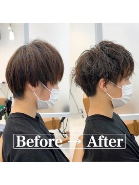 ロミーオム 本厚木(ROMMY. Homme) 簡単スタイリング◎似合わせ骨格補正パーマ!スパイラルマッシュ