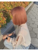 エヌプラス(N+)&nbsp;デザインカラーレイヤーカットウェットヘアオリーブベージュ