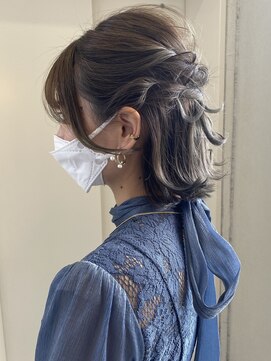 ヘアーデザイン シュシュ(hair design Chou Chou by Yone) ボブアレンジ/ハーフアップ/結婚式/ヘアアレンジ