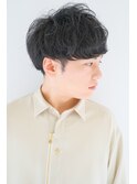 【メンズ】束感マッシュショート/爽やか黒髪/短髪ツーブロック