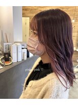 ドルセプラタ(Dulce plata) 濃いめのピンク×薄めのピンクロング韓国風10代20代人気