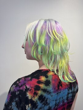 ガルテ(GARTE) レインボー/グラデーションカラー/ツートーン/ウルフ