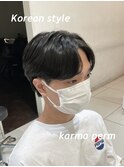 《韓国》サイドパートカルマパーマ