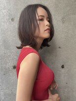 ひし形　外はね　ミディアムボブ【銀座/有楽町】30代40代50代