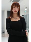 外ハネ姫カット髪質改善美肌カラー