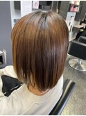 酸性ストレート 艶髪 柔らかな手触りに