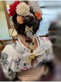 ポニテ編みおろしアレンジ