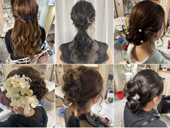 ヘアーメイクサロン リュクス(Hair make salon LUXE)の写真/ヘアセット¥1300～《錦★土日早朝7：00～受付OK》プチプラ☆女子会/コンサート/ちょっとしたお出かけにも♪