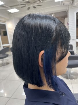 アッシュ 吉祥寺店(Ash) 【イヤリングカラー】ブルーブラック×ブルージュ