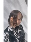 レイヤーカット×フェイスフレーミングカラー
