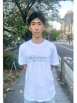 ビビディ バビディ ブー 河原町三条店(Bibbidi.bobbidi.boo)&nbsp;メンズ黒髪短髪スパイキーショートピンパーマ