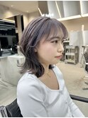 ラベンダーグレージュ/くびレイヤー