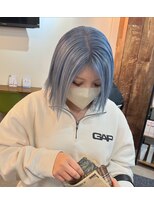 ルートヘアー(Root Hair)&nbsp;ボブ×ペールブルー