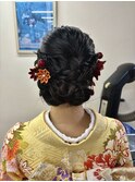 編み込みスタイル