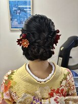 編み込みスタイル