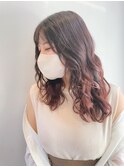 ミディアム20代30代40代イメチェンフルバング似合わせカット美髪