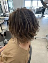 クララ バイ マニスオブヘアー(CLALA by Manis of hair) ハイライトカラー/ショート/小顔/ライトブラウン