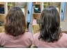 カット+カラー+ピュアミング+トリートメント　￥１６０００