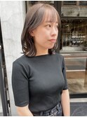 【松本咲花】ブリーチなしラベンダーアッシュレイヤーカット小顔