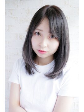 クシュ 所沢西口プロぺ通り(kusyu... ) くびれヘア韓国風巻きアプリコットオレンジ夏ハイライトカラー