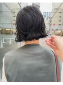 CAF 照下 ボブパーマ ゆるめパーマ 夏のヘアアレンジ 大阪