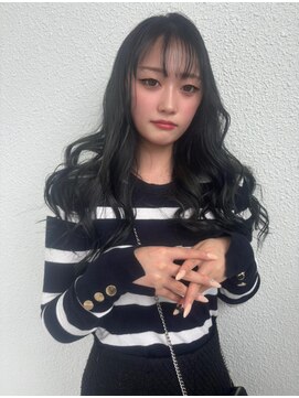 リゲル(rigel) ブラックロングカール×羽エクステ