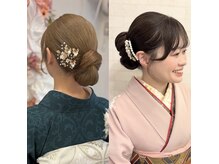 お着物に合うヘアメイクをご提案します。
