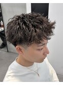 広島メンズ/短髪/アクティブショート/ピンパーマ