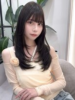 ウィーニード 名古屋(WENEED) 《韓国ヘア》フェイスレイヤー*ぱっつん前髪