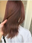ブリーチなしダブルカラー×ピンクベージュ