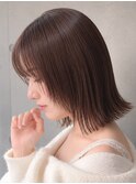 ▲ダークパープル/レイヤーボブ/顔周りレイヤー/韓国レイヤー/16