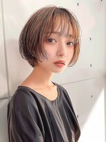 エシカ(ethica)&nbsp;【ethica_南船場】透明感ブリーチなしダブルカラーレイヤーボブ