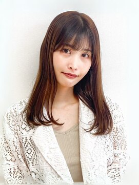 バサ 新所沢店(BASSA) 毛先の丸みがやわらかなセミロング
