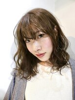 ボニットヘアデザイン(bonitto hair design)&nbsp;強めウエーブ×ベージュブラウン