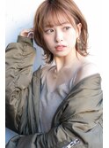 sungoose ショートボブニュアンスカラーセンターパート