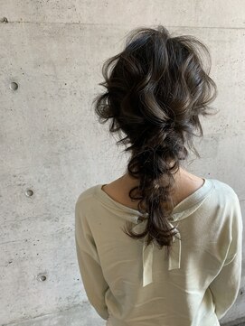 オーク たまプラーザ(OAK) ダークグレージュ♪編みおろしアレンジ【OAKたまプラーザ】