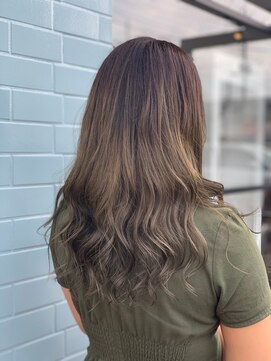 ディードア ヘア ヴィジョン(Ddoor hair vision) バレイヤージュ×オリーブベージュ