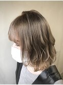 【☆プラチナハイトーン☆コントラストWインナーカラー☆】