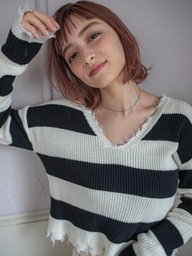 アミ 調布(amie) 切りっぱなしピンクベージュ/ボブフル[調布,調布駅,調布,調布]
