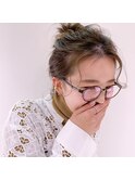 うぶ毛お団子ヘアーで外国人風