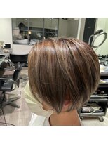 ルイス(L'wis)&nbsp;ショートヘア＋ハイライト♪代表朝長