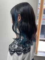 ヘアー ミッション 心斎橋店(hair Mission) インナーカラー×ブルー