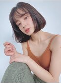 大人小顔ナチュラルボブ/10代20代30代