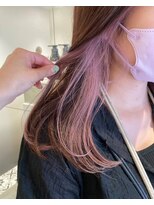 ガリカ 渋谷(Gallica)&nbsp;【神山未来】透け感ベージュ×ハイトーンピンク/インナーカラー