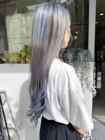 ヘアーアンドアート ルミナ(HAIR&ART LUMINA) 水色カラー