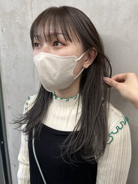 ソルトウォーター(SALT WATER) レイヤーカット/グレージュ/韓国ヘアー/ブリーチなし/恵比寿