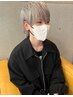 【ダメージレスブリーチ】ダブルカラー+オンカラー+眉毛カット　