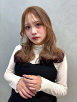 ジーナエス 札幌(Zina S) ミルクティーベージュ×裾カラー