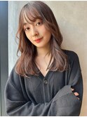 【marfe】レイヤーカット＿顔まわりレイヤー＿前髪＿セミロング