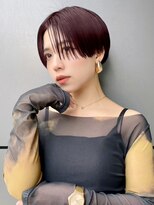 トルネード(TORNADO) ハンサムショート ワインレッド 刈り上げ t33